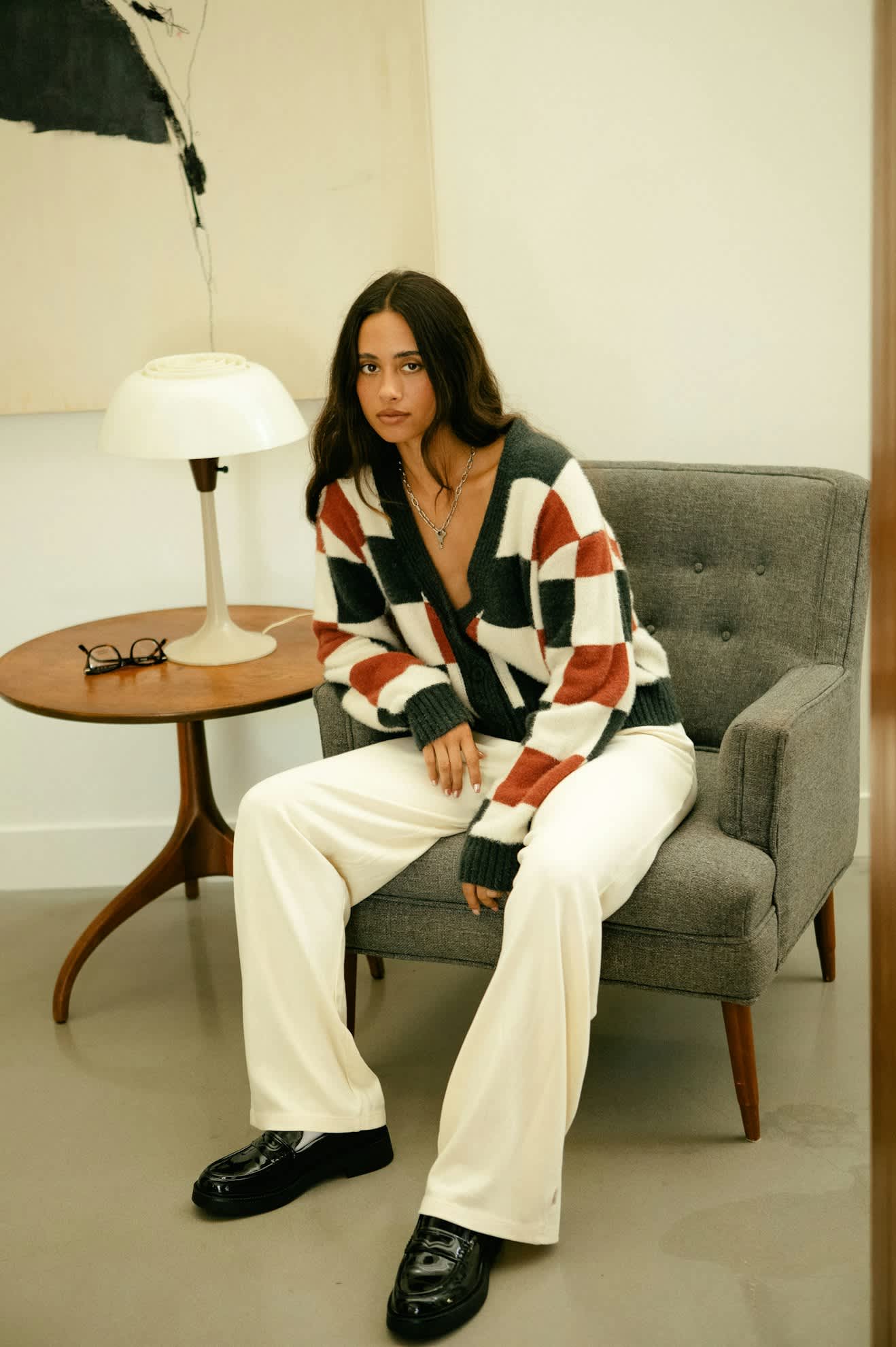 Carefree Organic Garment Dye Lounge Pant - White Smoke - Image 4